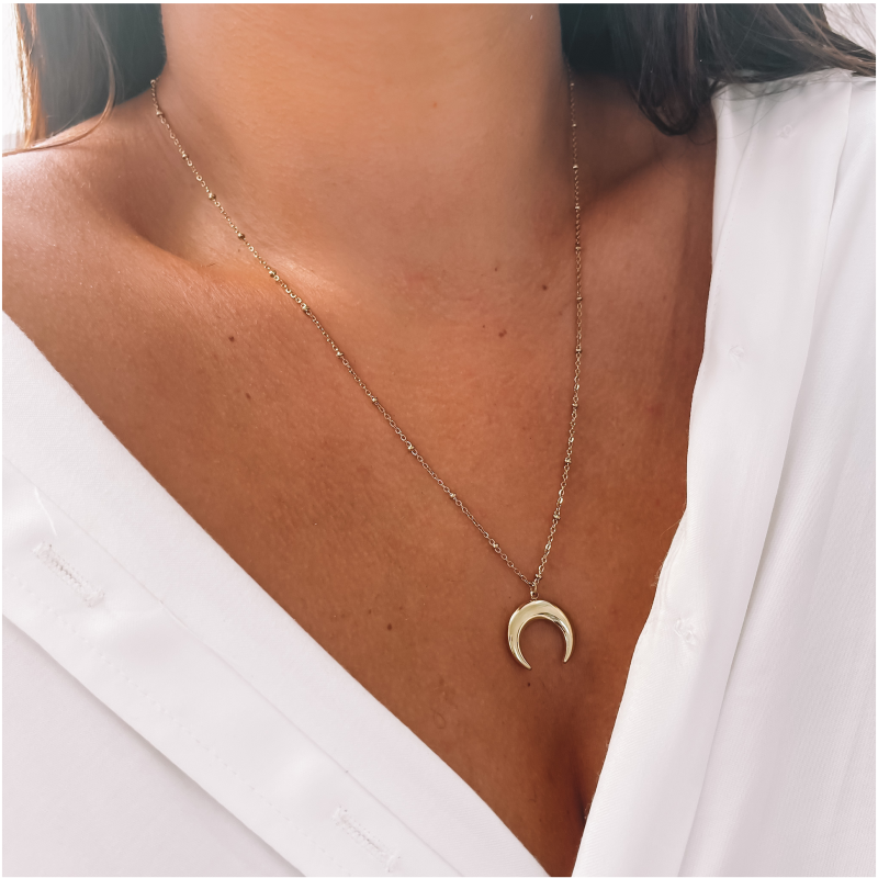 Naszyjnik stal chirurgiczna księżyc moon kolor złoty (1).jpg