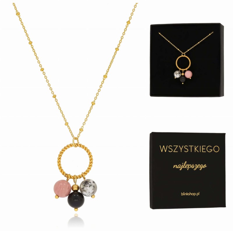 Naszyjnika stal chirurgiczna kamienie naturalne onyks rodonit (3).jpg