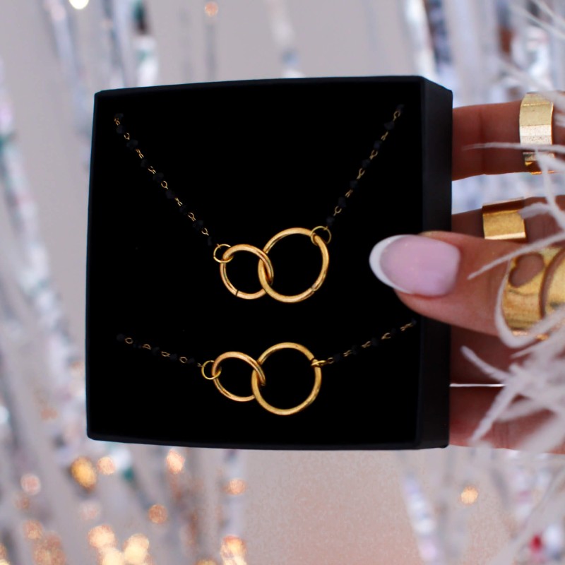 Naszyjnika stal chirurgiczna koła czarne koraliki (1).jpg