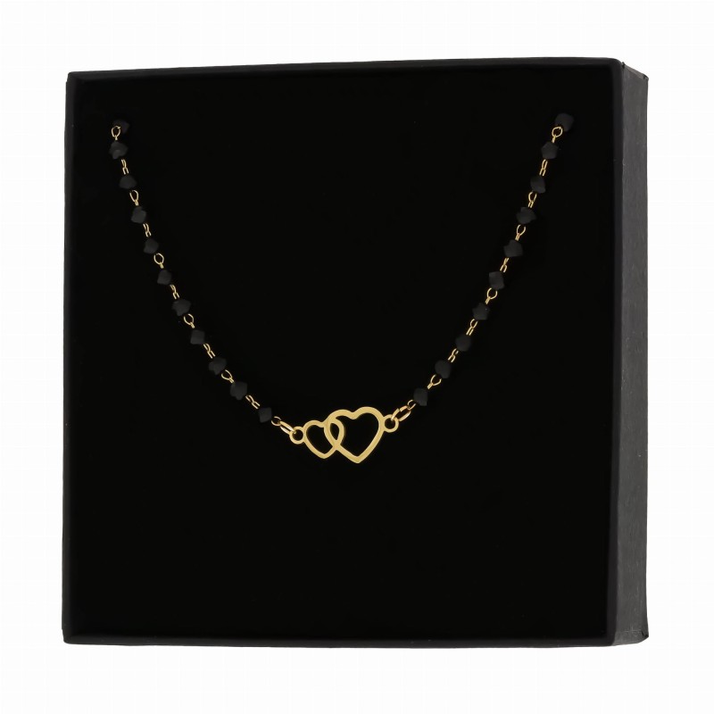 Naszyjnik stal chirurgiczna serduszka kryształki kolor złoty- (3).jpg