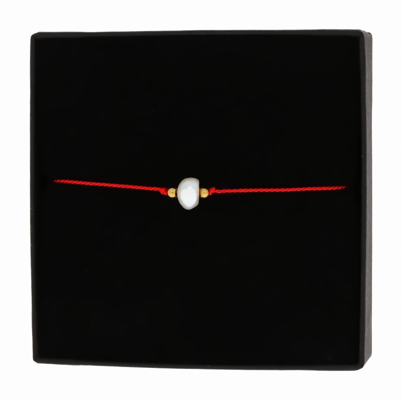 bransoletka stal perła hodowlana jedwabna nić kolor czerwony (4).jpg