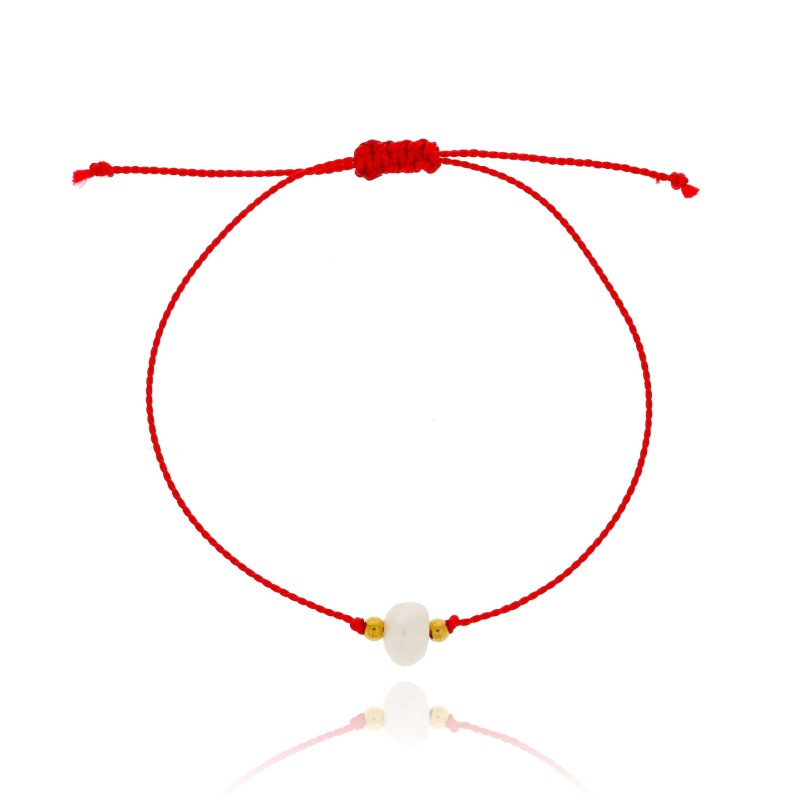 bransoletka stal perła hodowlana jedwabna nić kolor czerwony (6).jpg