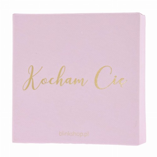 Pudełko prezentowe rożowe Kocham Cię