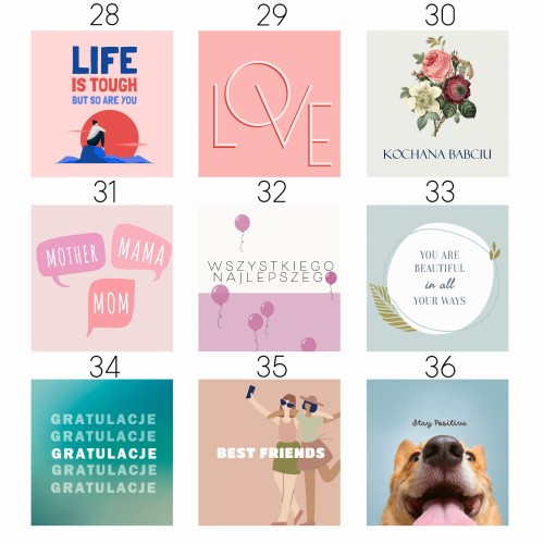 kartki personalizowane