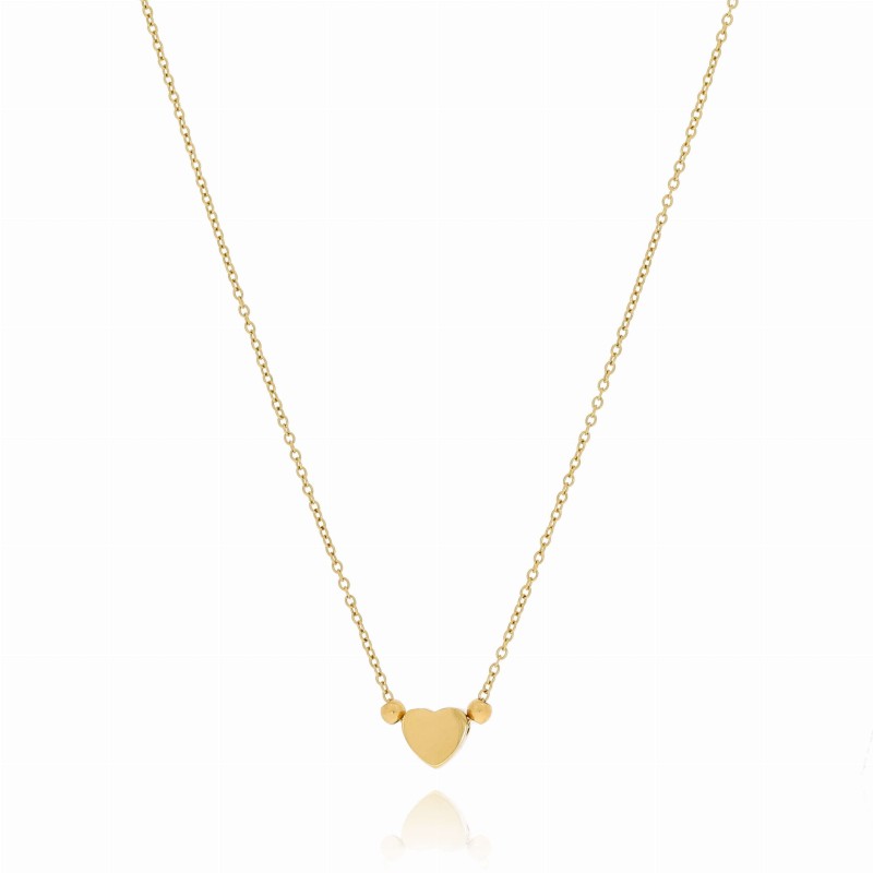 Naszyjnik serduszko choker stal szlachetna kolor złoty