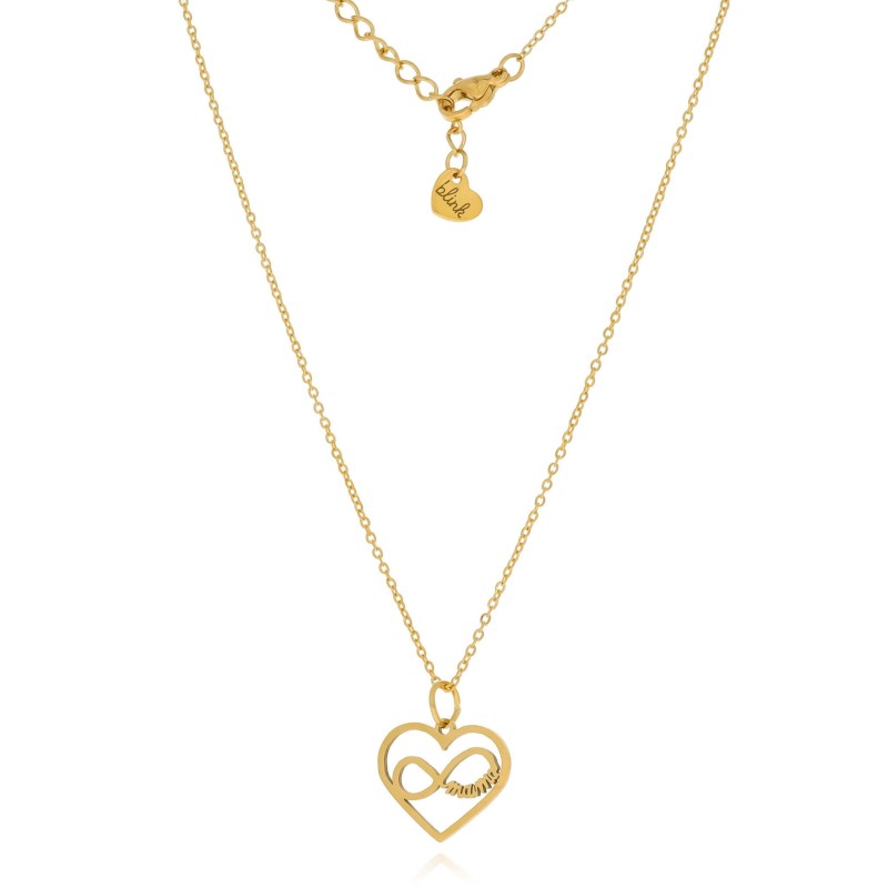 Naszyjnik ze stali chirurgicznej serce nieskończoność dla mamy