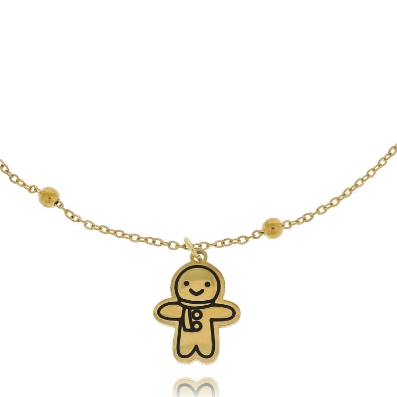 Bransoletka z pierniczkiem ze stali chirurgicznej – uroczy dodatek na każdą okazję