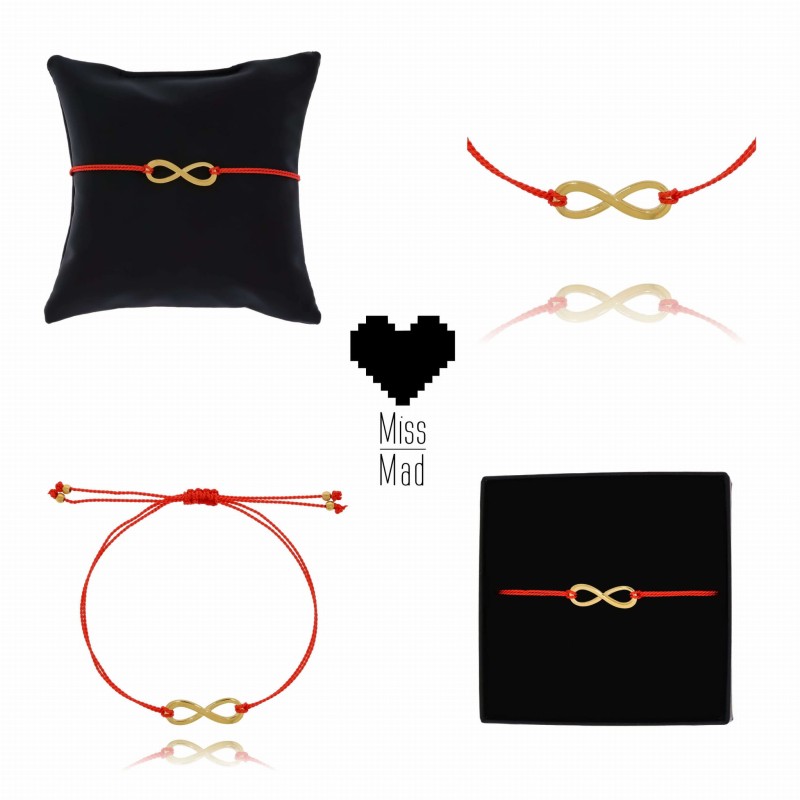 Bransoletka stal chirurgiczna czerwony sznurek nieskończoność (1).jpg