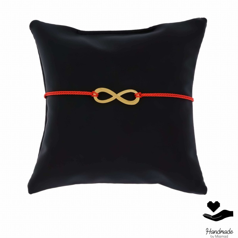 Bransoletka stal chirurgiczna czerwony sznurek nieskończoność (7).jpg