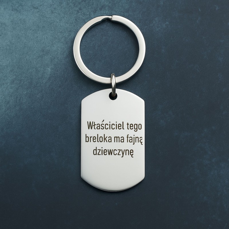 Brelok z grawerem na prezent dla chłopka idealny na prezent