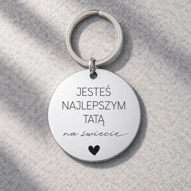 Brelok dla Taty z Grawerem – Najlepszy Tata na Świecie